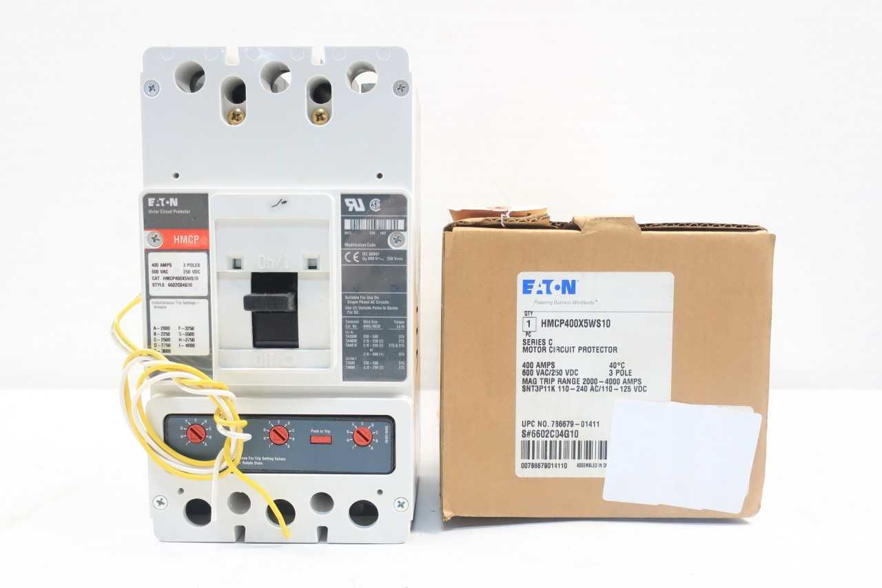 EATON HMCP400X5WS10 CIRCUIT BREAKER 3P 400A AMP 600V-AC - CIRCUIT BREAKERS EATON HMCP400X5WS10 CIRCUIT BREAKER 3P 400A AMP 600V-AC - CIRCUIT BREAKERS