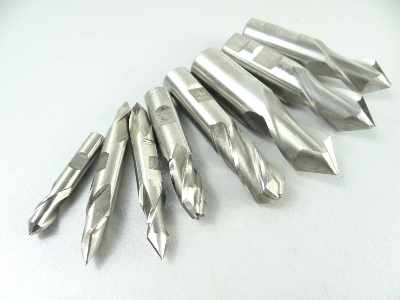 Lot of 8 HSS and HSCO Custom Drill Mills - MACHINING ACCESSORIES & TOOLING