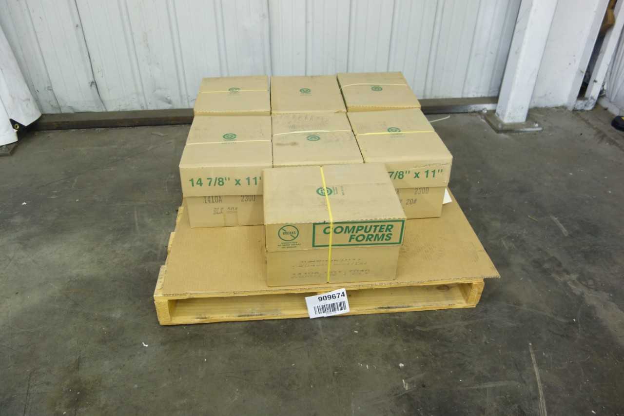 LOT OF 7 COMPUTER FORMS 14-7/8 IN X 11 IN PRINTER PAPER - ELECTRIC POWER TOOLS