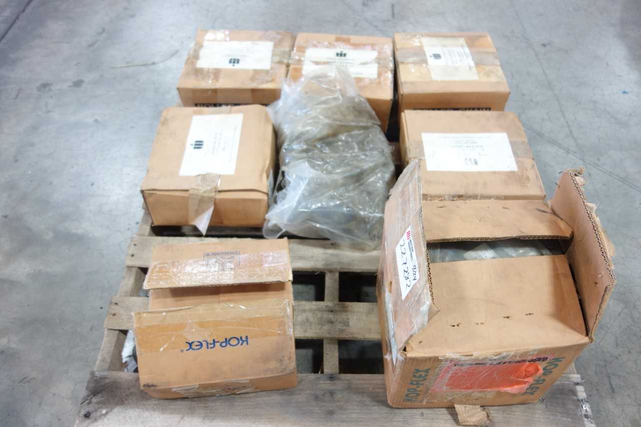 LOT OF ASSORTED POWER TRANSMISSION 160-2C 5FT ROLLER CHAIN KOP-FLEX 3-1/2W FHUB - POWER TRANSMISSION
