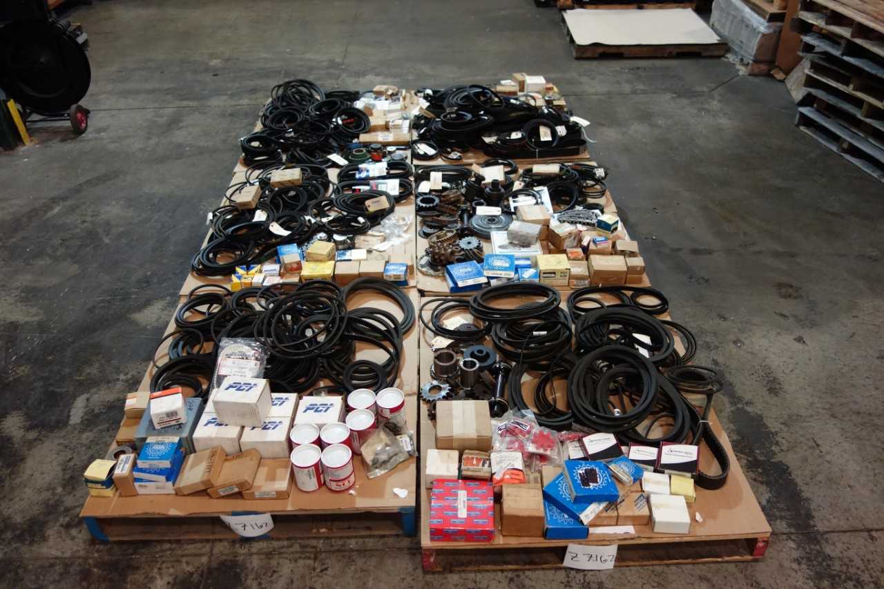 6 PALLETS OF ASSORTED POWER TRANS- SKF, GOODYEAR, MARTIN, FALK, CARTER - BEARINGS
