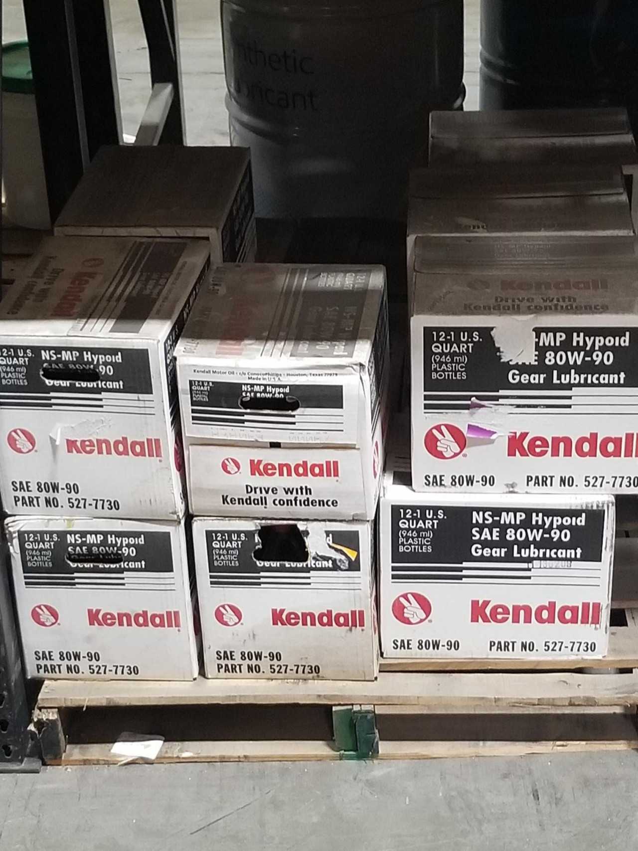 Lot of 16 Cases - KENDALL NS-MP HYPOID 80W90 12x1QT GEAR LUBRICANT - MISCELLANEOUS