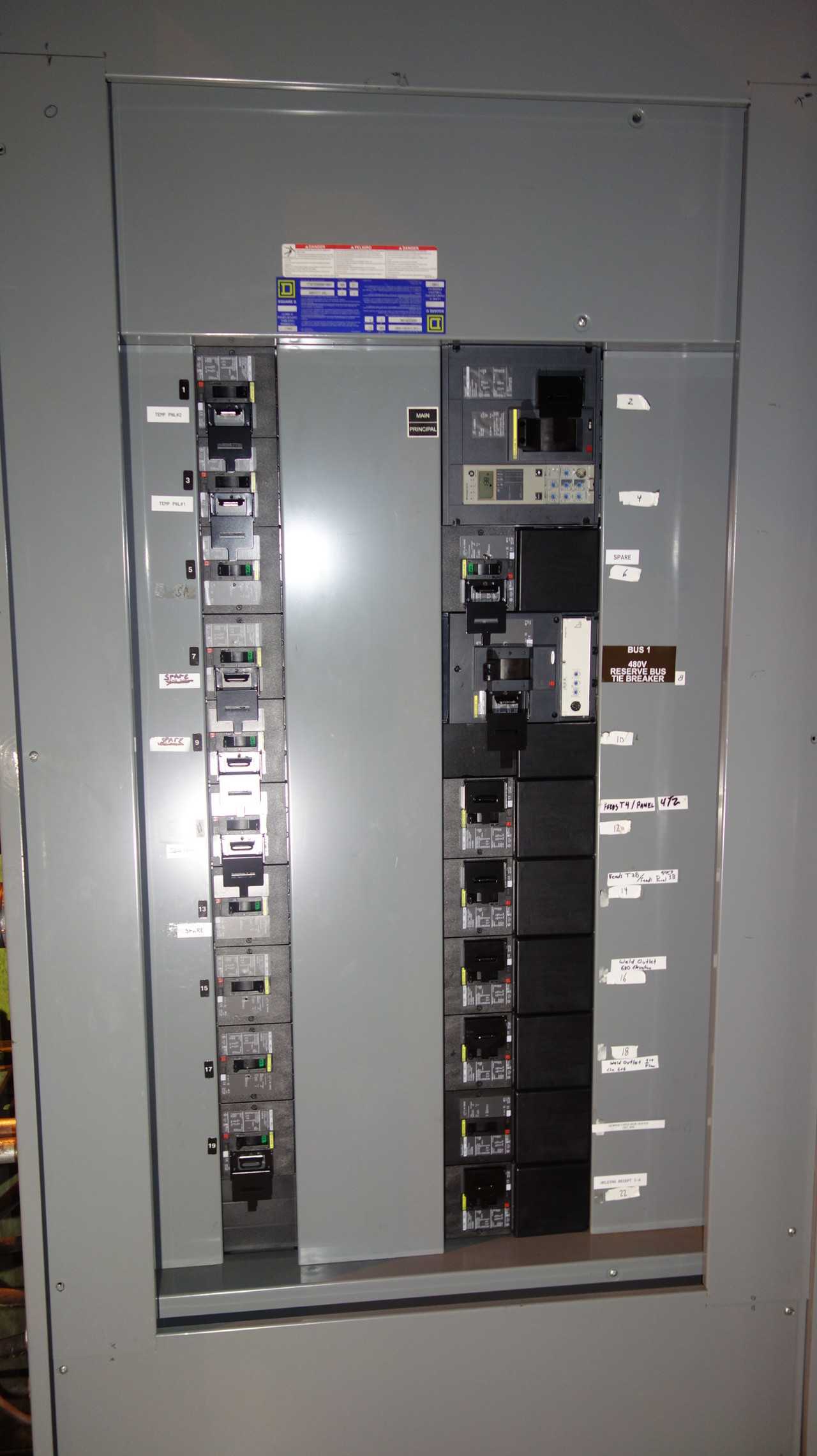 SQUARE D I-LINE PANELBOARD W/ PJ800 800A POWERPACT - PANELBOARDS