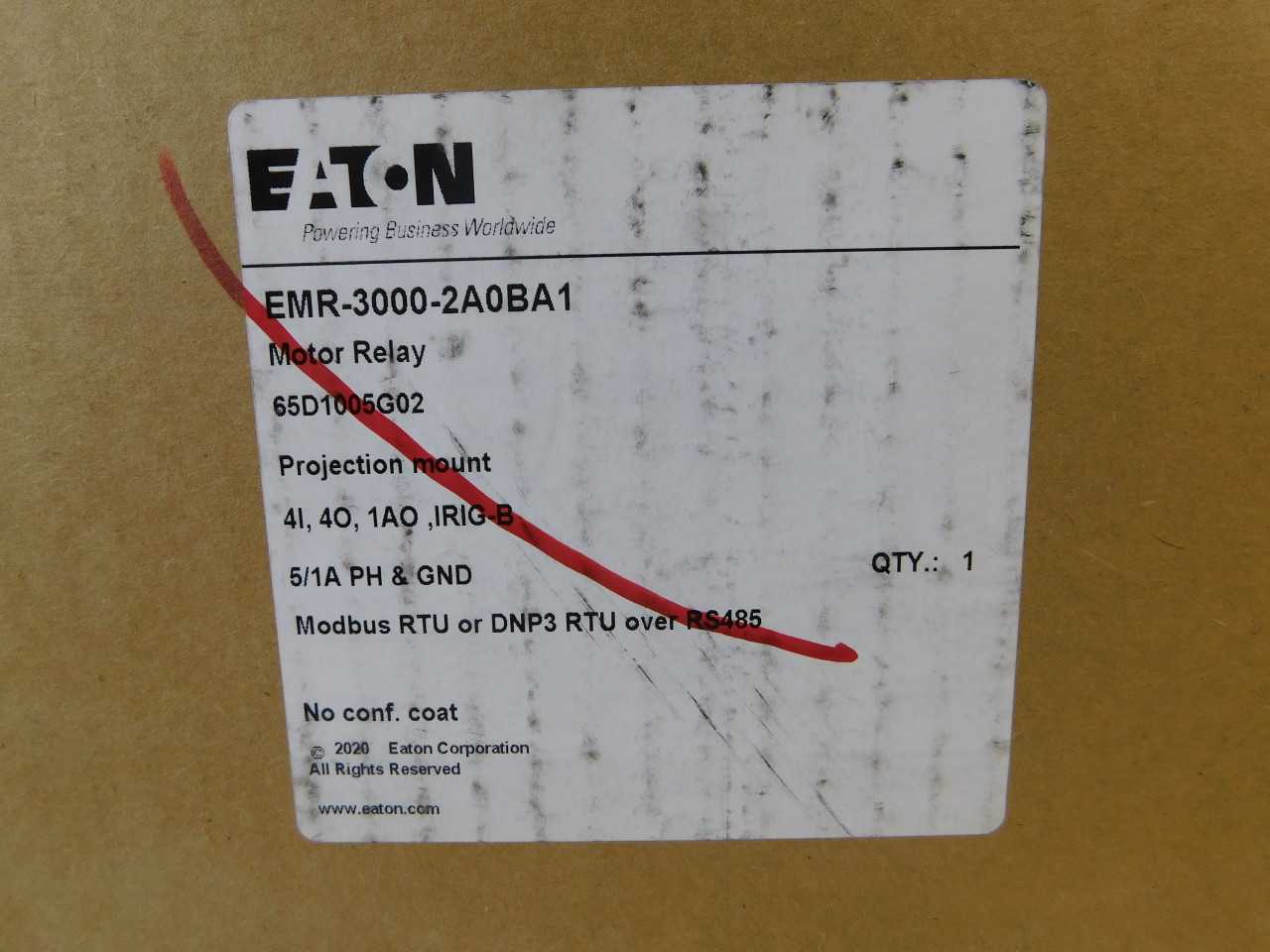 Quantity of 1x EMR-3000-2A0BA1 Relays - ELECTRICAL COMPONENTS Quantity of 1x EMR-3000-2A0BA1 Relays - ELECTRICAL COMPONENTS