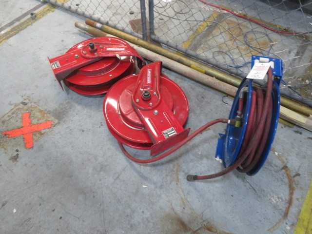 Air Hose Coil Reels (3) Lot - MISCELLANEOUS