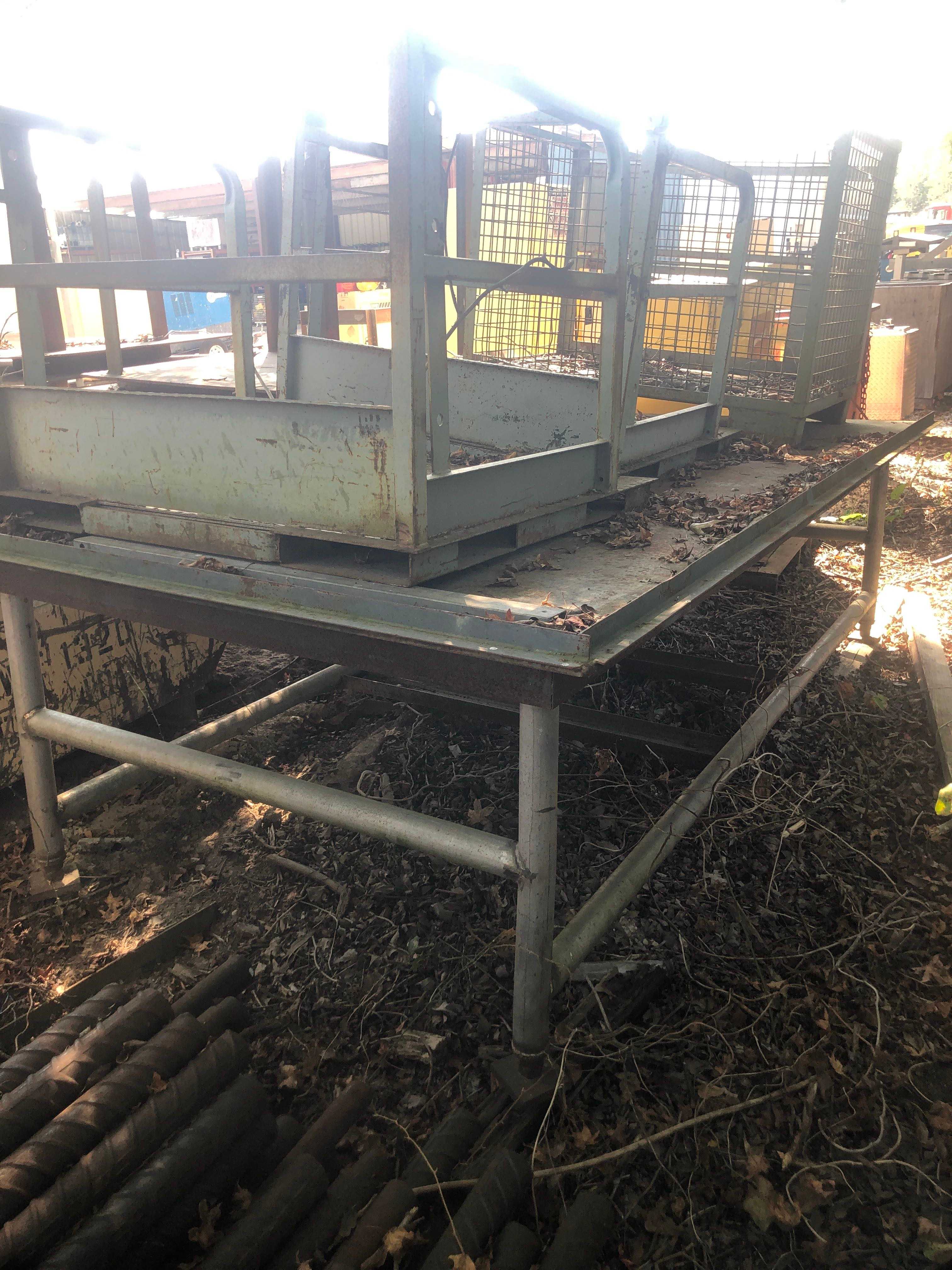 BULK LOT OF FAB TABLES QTY 10 - MATERIAL HANDLING
