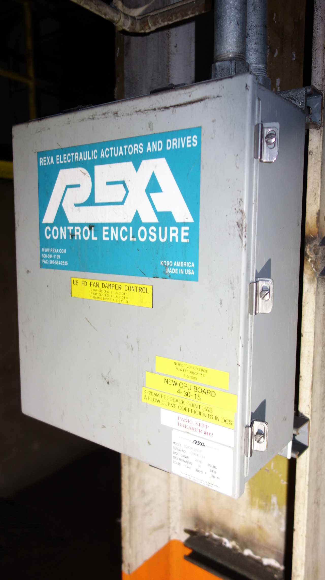 REXA D20000-90-C-P SERVO DAMPER ACTUATOR - SERVO