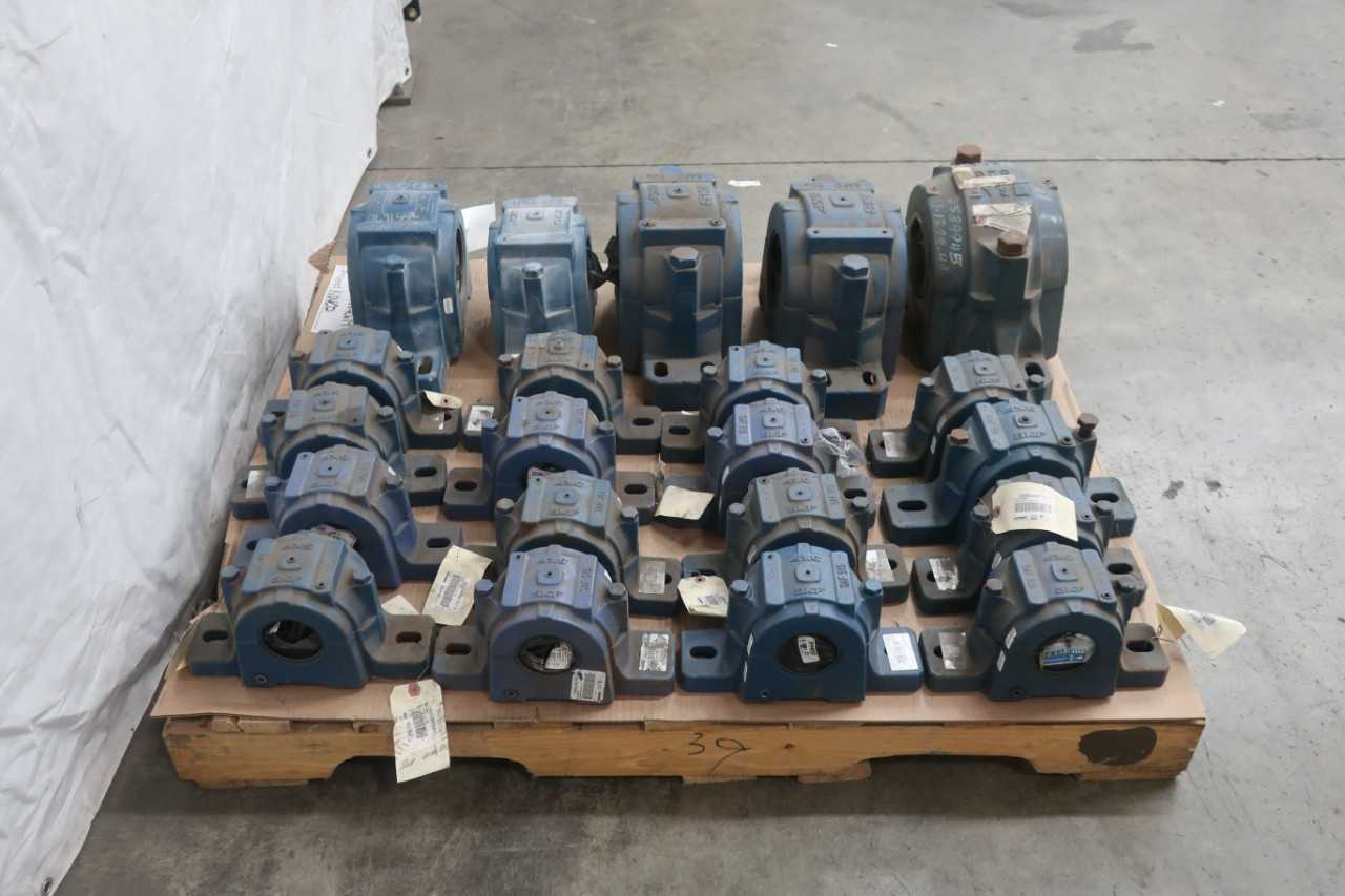PALLET OF ASSORTED SKF SPLITCASE PILLOW BLOCK BEARING HOUSINGS - BEARINGS