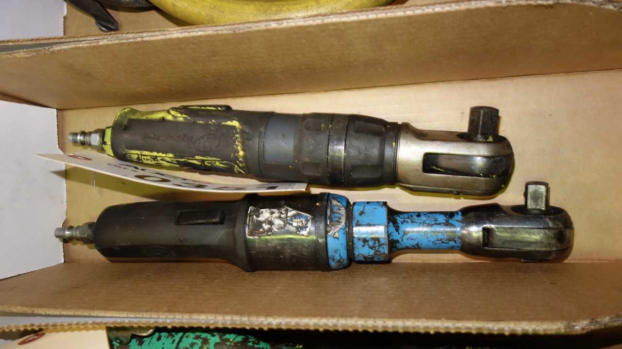 LOT OF 2 ASSORTED PNEUMATIC RATCHETS, INGERSOLL RAND, CHICAGO PNEUMATIC - PNEUMATIC POWER TOOL