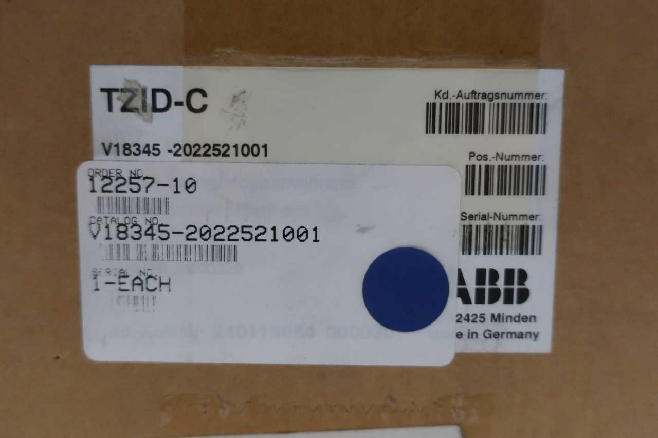 ABB TZID-C V18345-2022521001 VALVE POSITIONER - PNEUMATIC PARTS