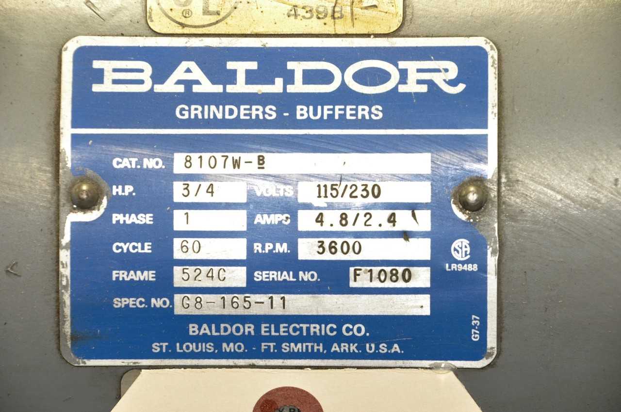 Baldor Pedestal Grinder - GRINDING MACHINES