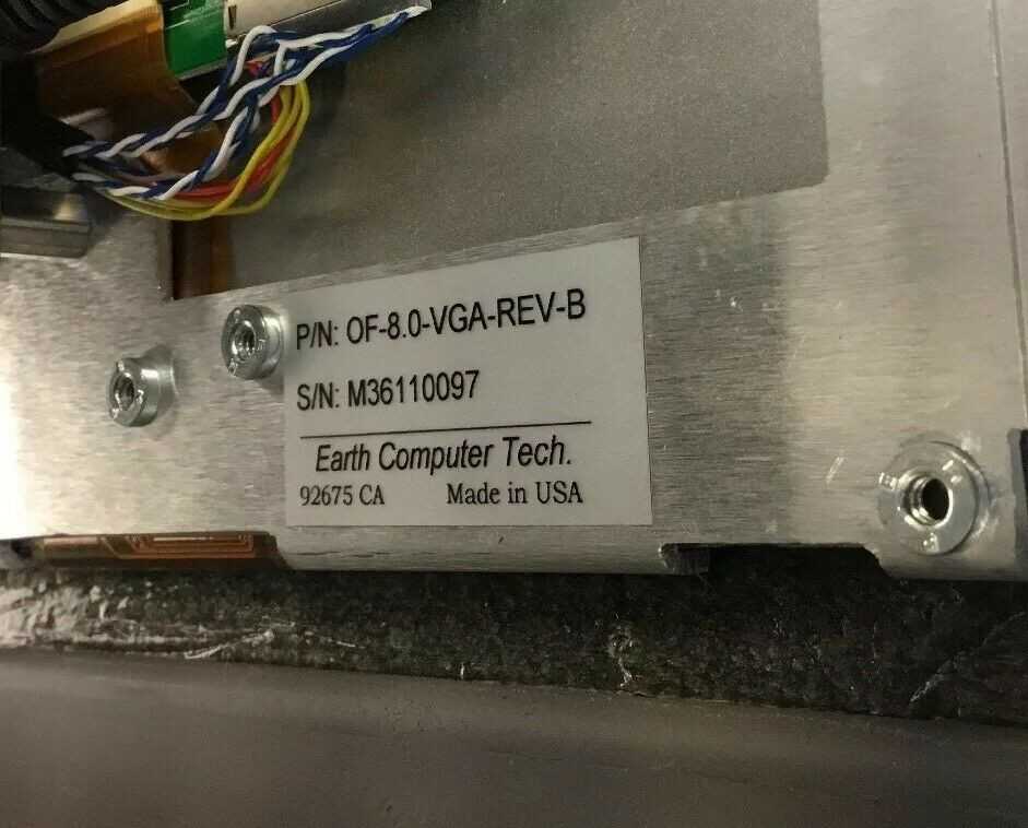 CINCINNATI MILACRON CONTROL PANEL with Earth Computer Tech OF-8 0-VGA - Used - Bench Tested - AUTOMATION & CONTROLS