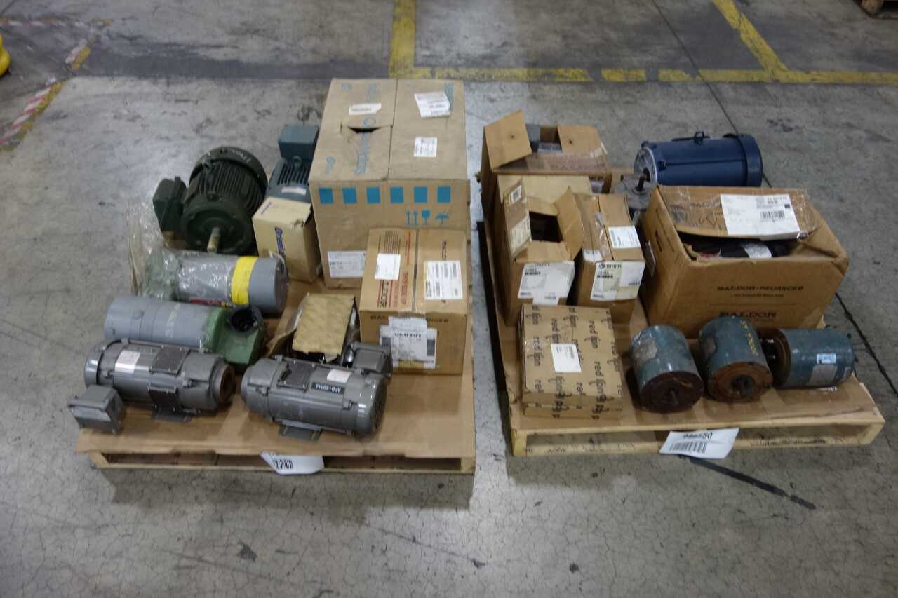 2 PALLETS OF ASSORTED ELECTRIC MOTORS - ELECTRIC MOTORS