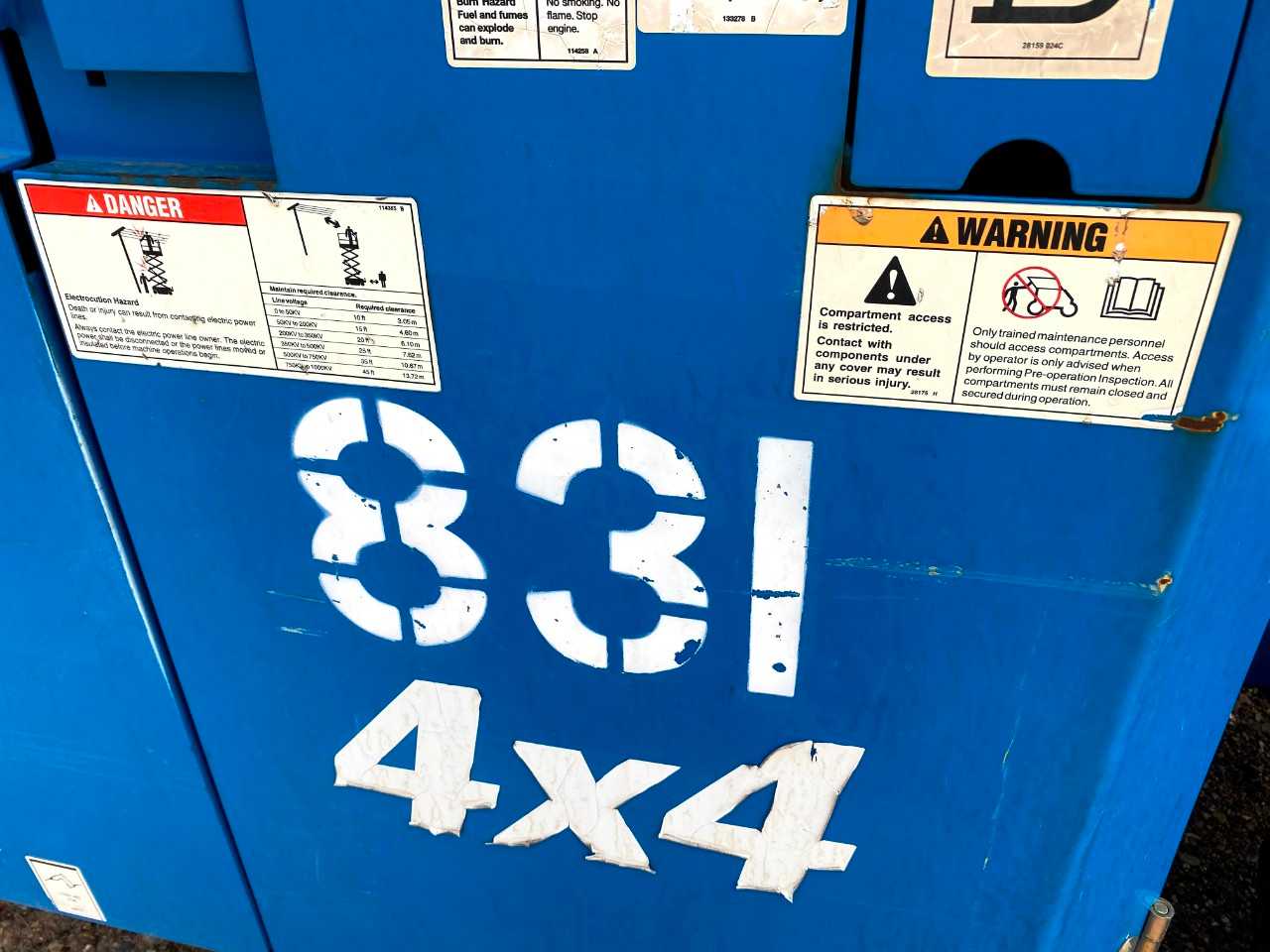 2013 Genie GS-3369RT Rough Terrain Scissor Lift - LIFT CART