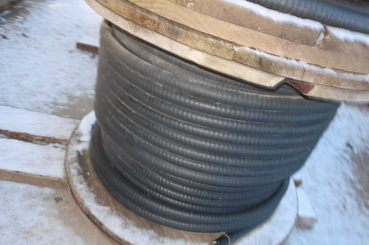 4 SPOOLS OF ASSORTED INSULATED  CABLE-WIRE - ELECTRICAL COMPONENTS