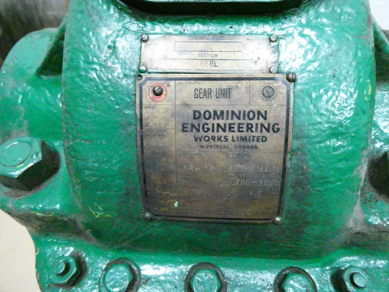 DOMINION SR-13 ENCLOSED GEAR DRIVE - GEAR REDUCERS