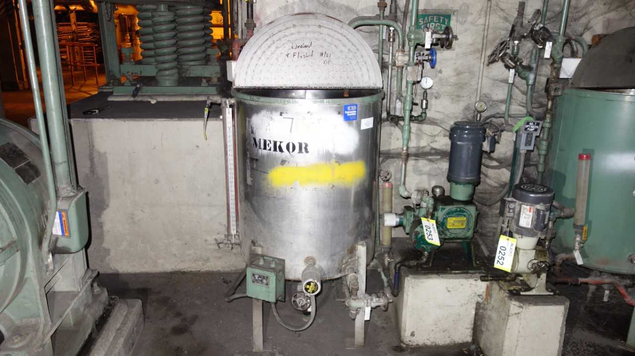 STEEL MEKOR TANK (DRAINED) - PROCESS EQUIPMENT