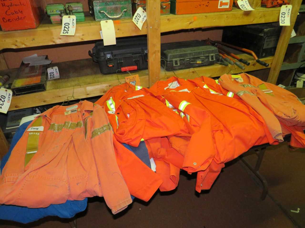 LOT OF 10 ASSORTED FLAME RESISTANT COVERALLS - SAFETY SWITCH