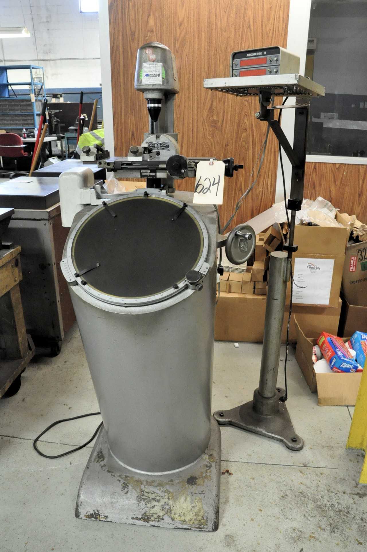 Scherr Tumico Model 22 0338 Optical Comparator with Microcode II 2 Axis Digital Positioning Readout Cabinet Base - MACHINE TOOLING