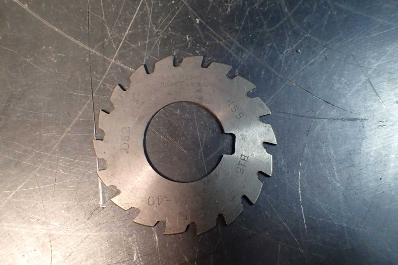 Brown & Sharpe .052" Cir x 2-1/2 x 1" Arbor Hole Convex Mill Milling Cutter - MILLING TOOLS