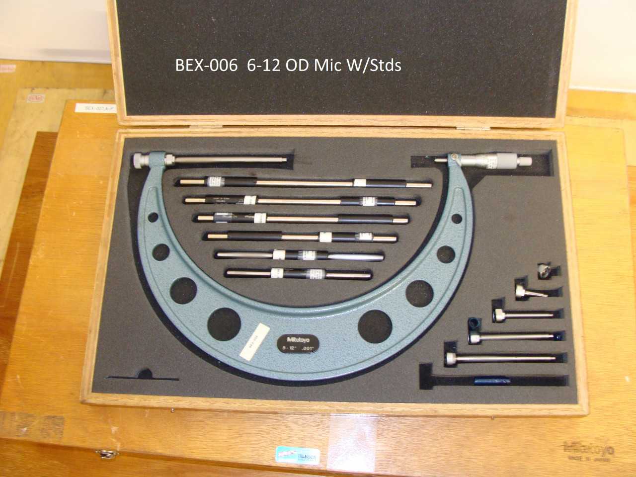 Mitutoyo 6-12 OD Mic W/Stds - ELECTRIC POWER TOOLS