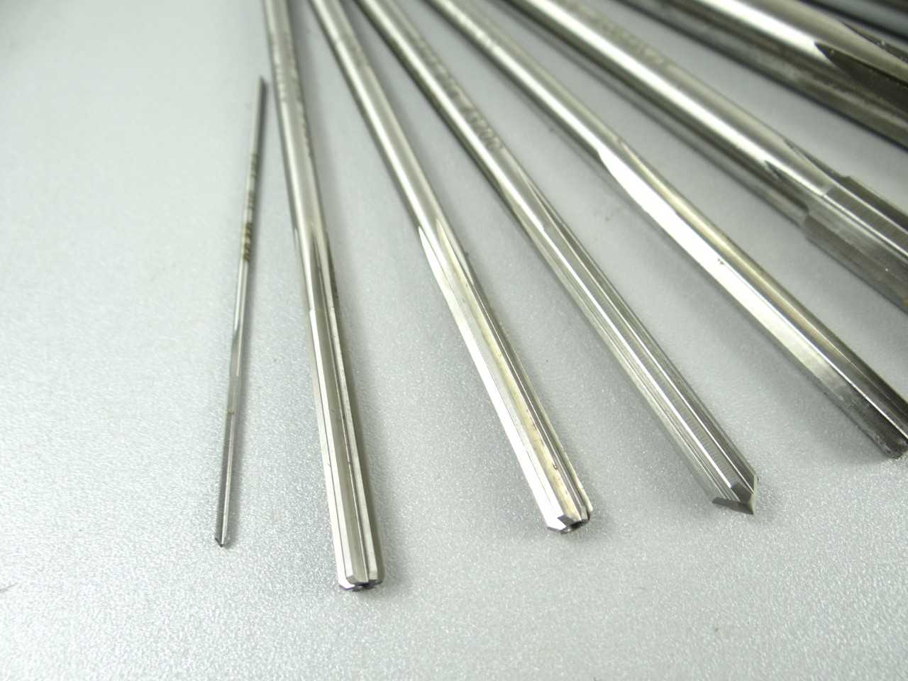 Lot of 9 NEW USED HSS Chucking Reamers - MACHINING ACCESSORIES & TOOLING