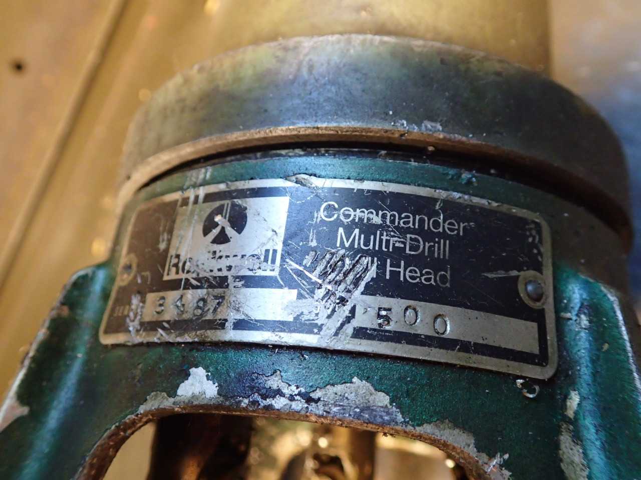 Rockwell Commander 500 3-Head Multi-Drill Press 2-3/8" ID Column Mount (Cracked) - HOLEMAKING TOOLS