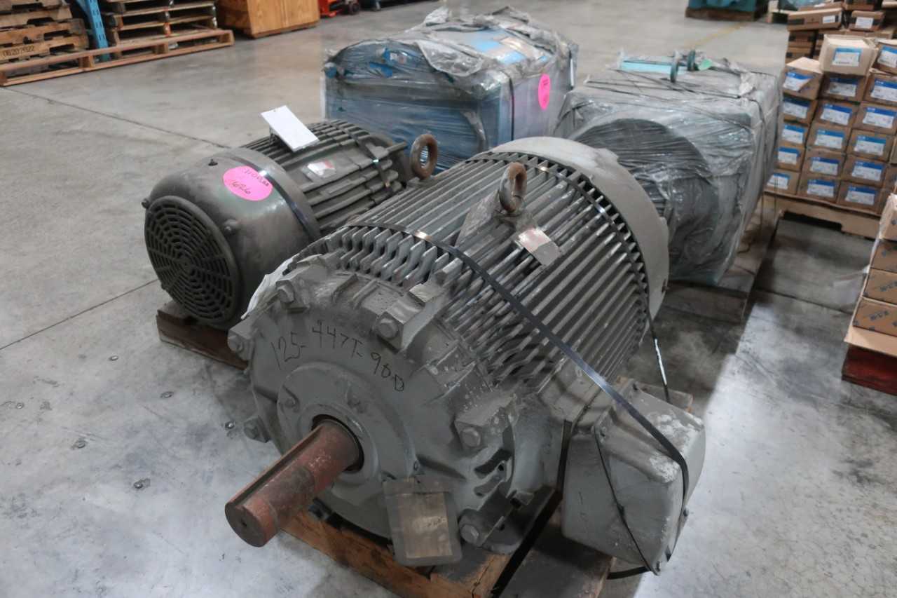 LOT OF 4 ASSORTED 575V ELECTRIC MOTORS - ELECTRIC MOTORS