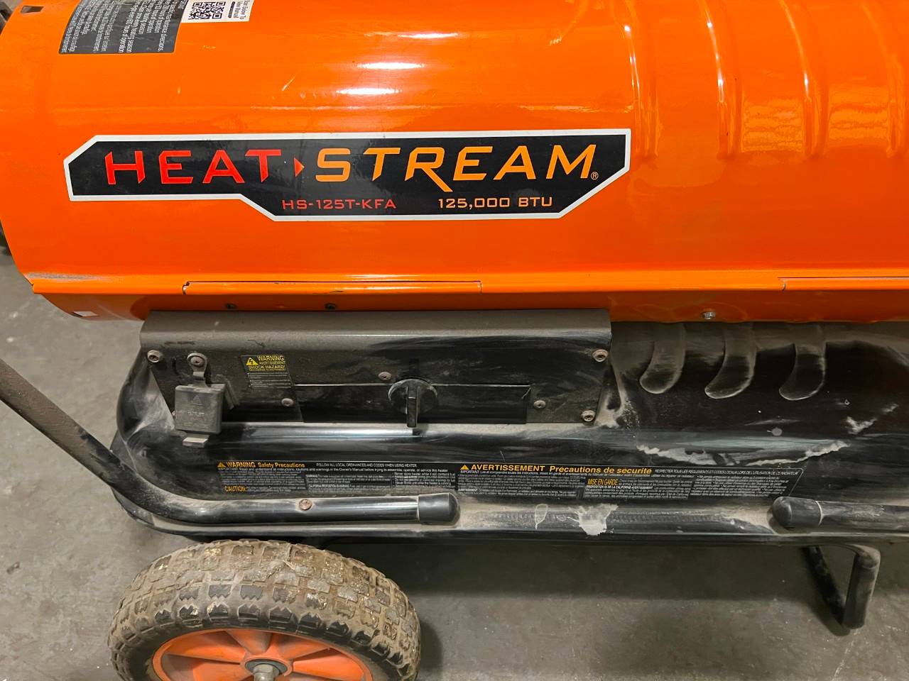 Buy HEAT STREAM HS-125T-KFA KEROSENE FORCED AIR HEATER Lot #841 on the  Aucto Marketplace
