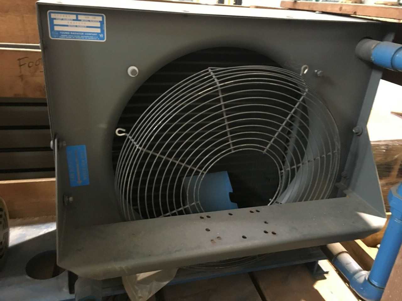 NEW YOUNG RADIATOR COMPANY OCH 130 OIL COOLING UNIT 275963 AND CEM3581T-5 MOTOR - TEMPERATURE CONTROL COMPONENTS