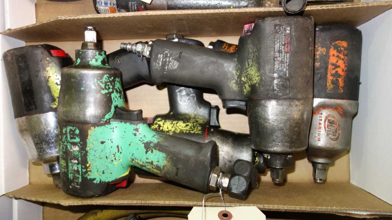 LOT OF 5 INGERSOLL RAND PNEUMATIC IMPACT WRENCHES - PNEUMATIC POWER TOOL