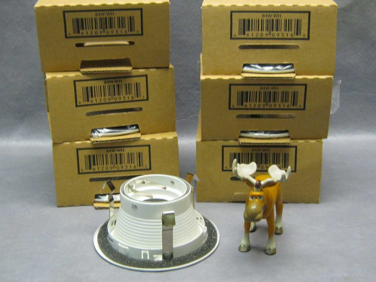 (6) Juno Down-Lites 84W-WH Halogen Baffle (for IC24 housings) White - LIGHTING (6) Juno Down-Lites 84W-WH Halogen Baffle (for IC24 housings) White - LIGHTING
