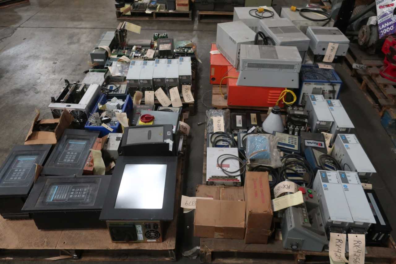 4 PALLETS OF ASSORTED ELECTRICAL EQUIPMENT - ELECTRICAL COMPONENTS