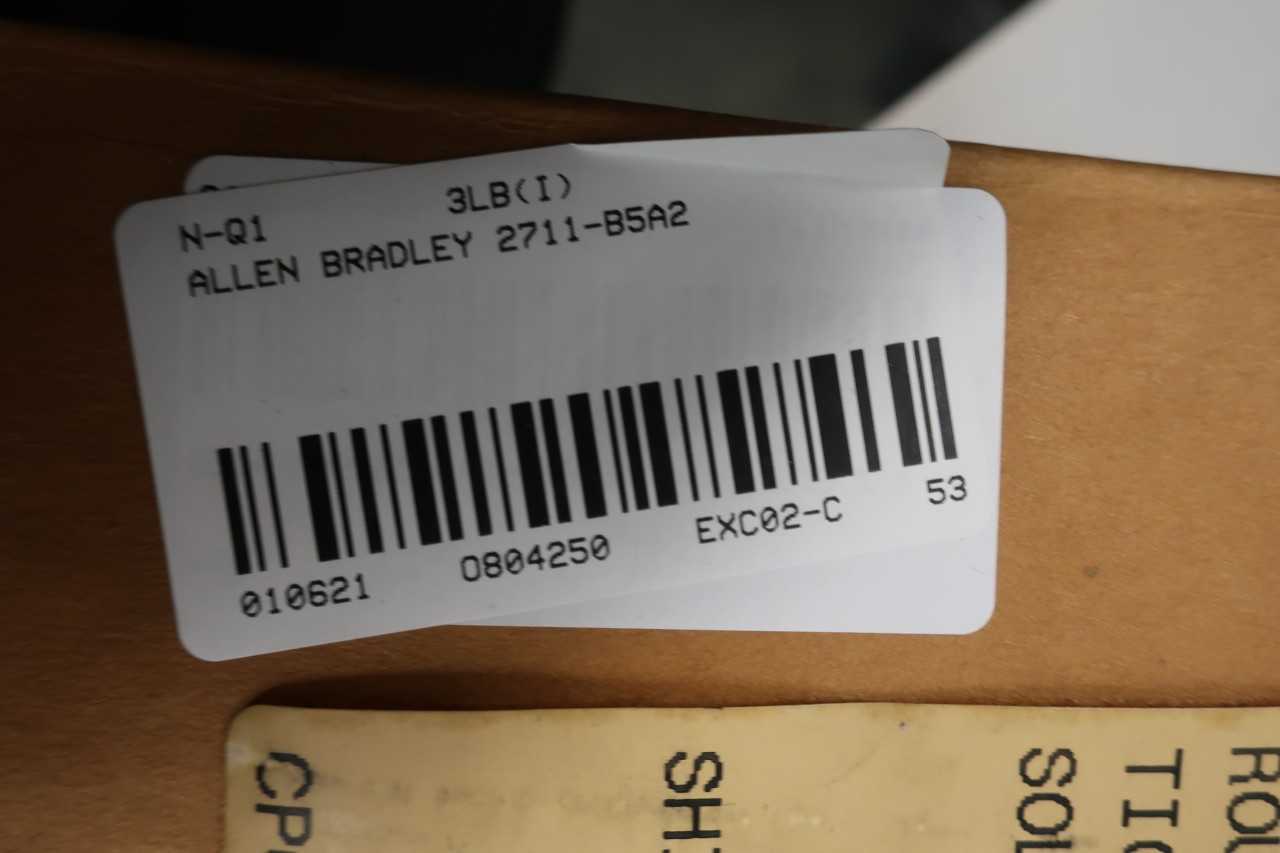 ALLEN BRADLEY 2711-B5A2 PANELVIEW 500 OPERATOR INTERFACE PANEL SER E - AUTOMATION & CONTROLS