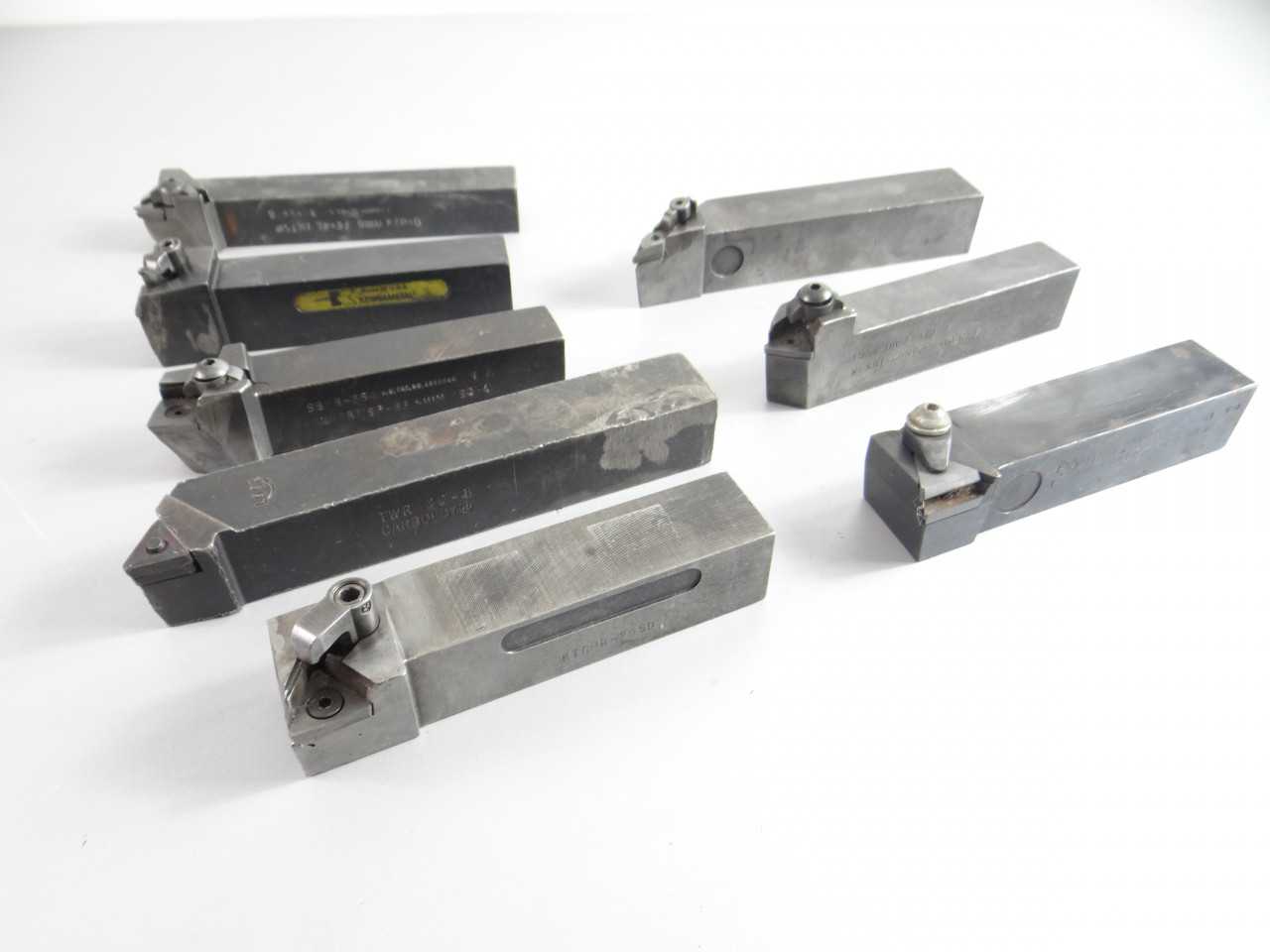 8 Assorted Indexable Lathe Tool Holders - MACHINING ACCESSORIES & TOOLING