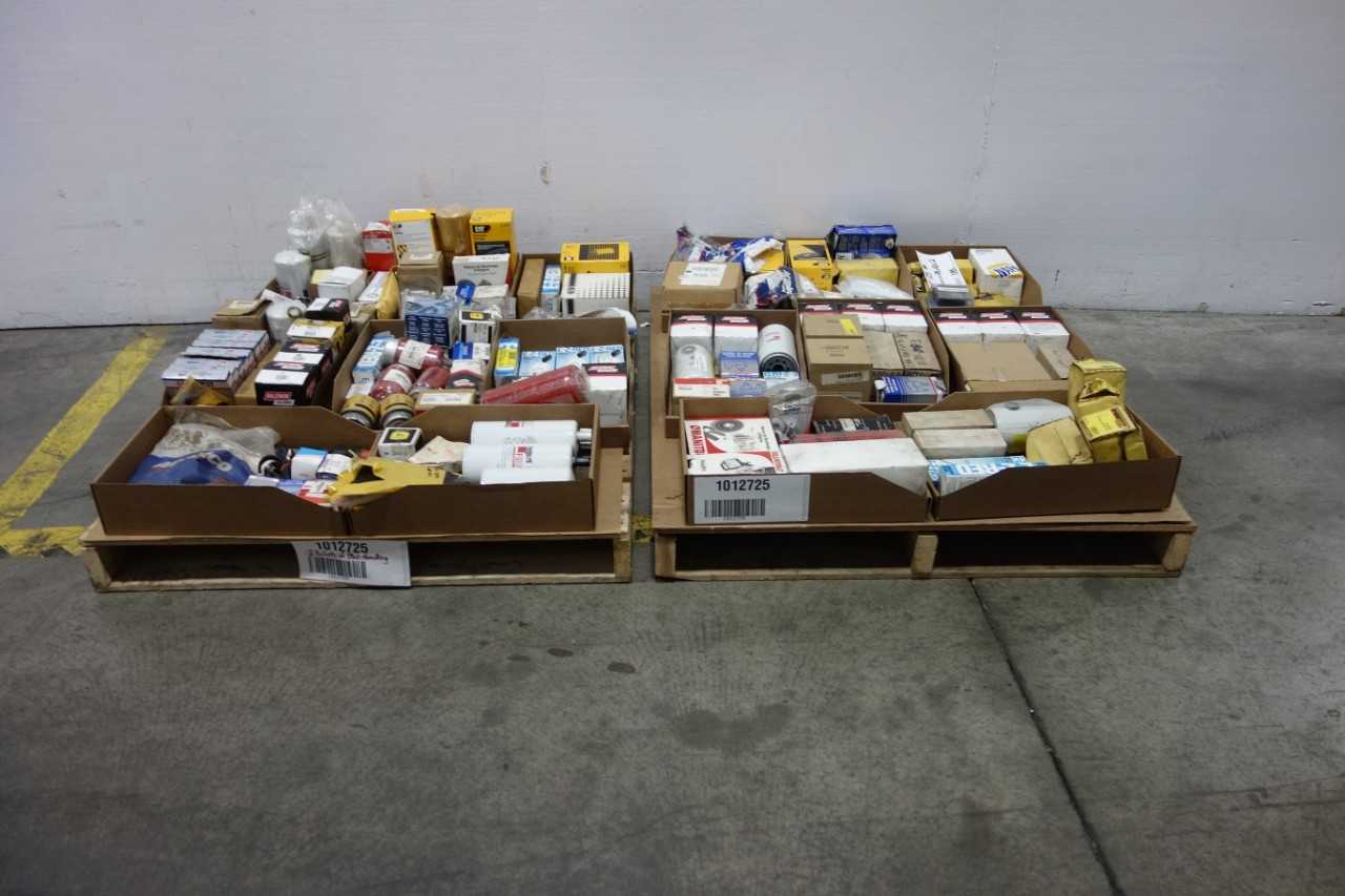 2 PALLETS OF ASSORTED HEAVY EQUIPMENT PARTS AND ACCESSORIES - ELECTRICAL COMPONENTS