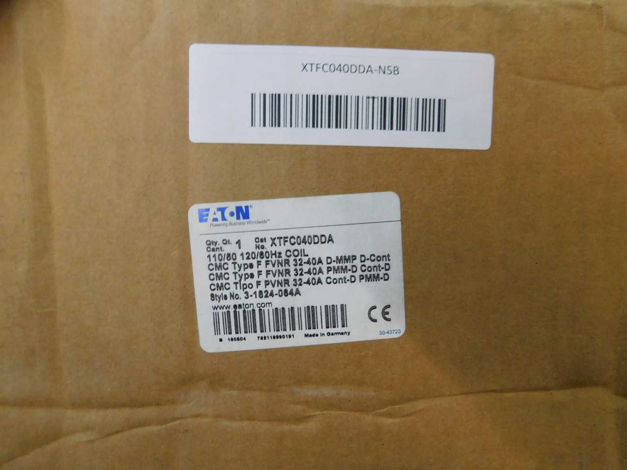 Lot of Qty 2x Eaton XTFC040DDA Combination Starters - MOTOR STARTERS