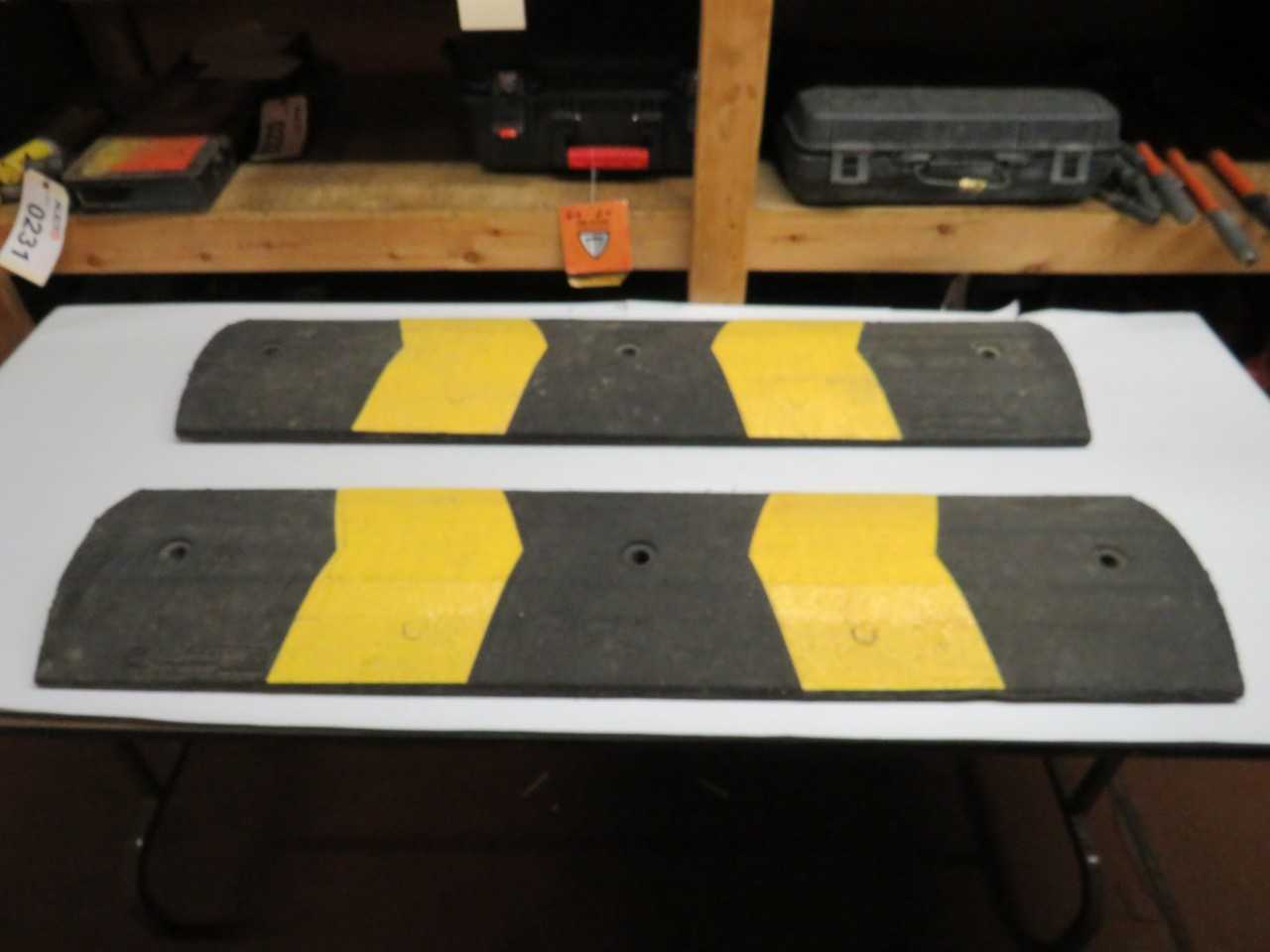 LOT OF 2 SPEED BUMPS - SAFETY SWITCH