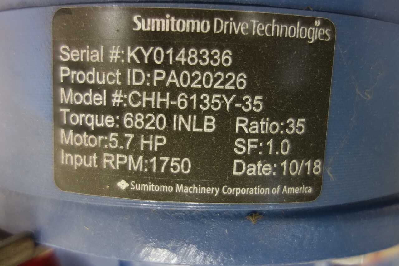LOT OF 2 SUMITOMO SPEED REDUCERS GEAR MOTORS - GEAR REDUCERS
