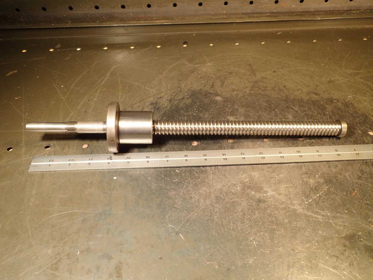 Barnes 5mm Pitch Ball Screw: 20mm Srcew OD, 250mm Travel, 425mm OAL - MACHINING ACCESSORIES & TOOLING