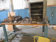Wilton Vice and Table (1) vice, surface plate and contents - MISCELLANEOUS