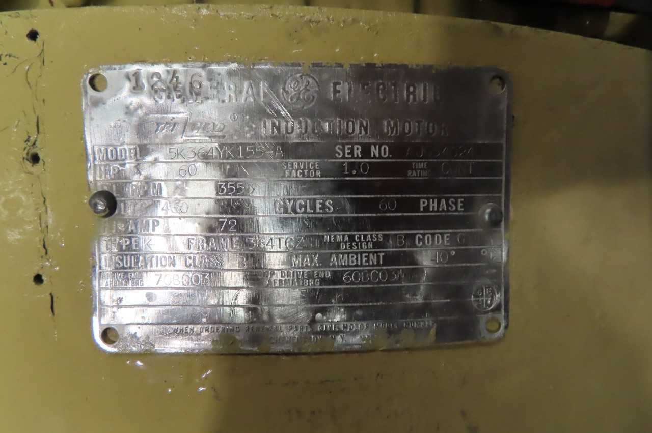 2 PALLETS OF ASSORTED 460V-AC ELECTRIC AC MOTORS, 1X SIEMENS 365T 75HP, 2X GENERAL ELECTRIC 364TZ 60HP - ELECTRIC MOTORS