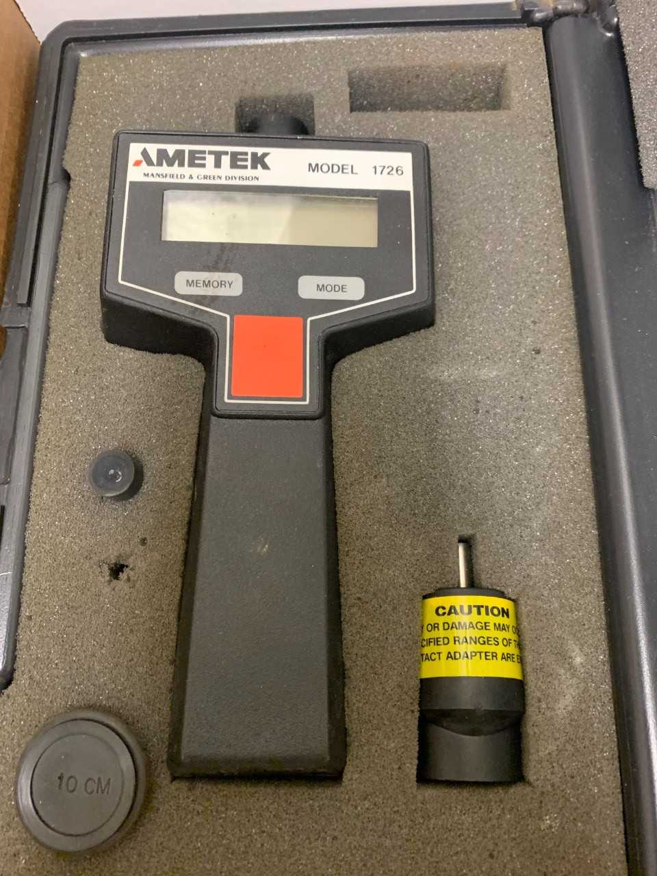 Ametek 1726 Dual Function Digital Tachometer RPM Contact Non-contact - ELECTRIC POWER TOOLS