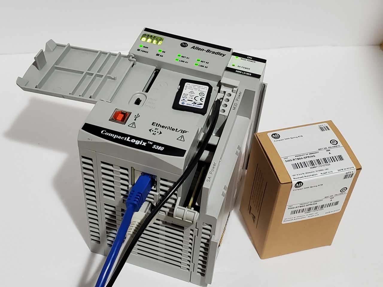 Allen Bradley CompactLogix 5069-L310ER Plus Brand new 5069-RTB64 Spring - AUTOMATION & CONTROLS Allen Bradley CompactLogix 5069-L310ER Plus Brand new 5069-RTB64 Spring - AUTOMATION & CONTROLS