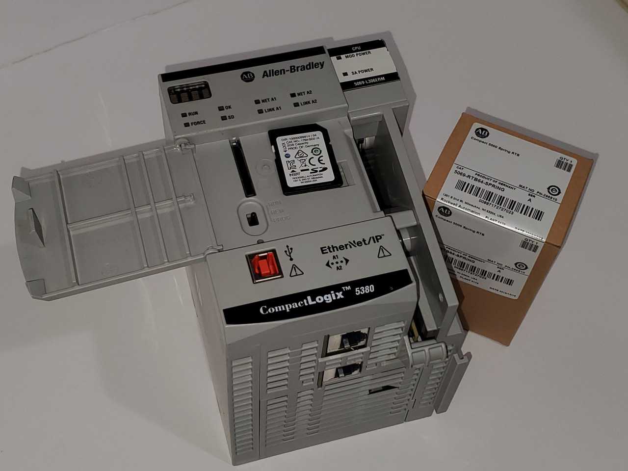 Allen Bradley CompactLogix 5069-L306ERM Plus Brand new 5069-RTB64 Spring - AUTOMATION & CONTROLS
