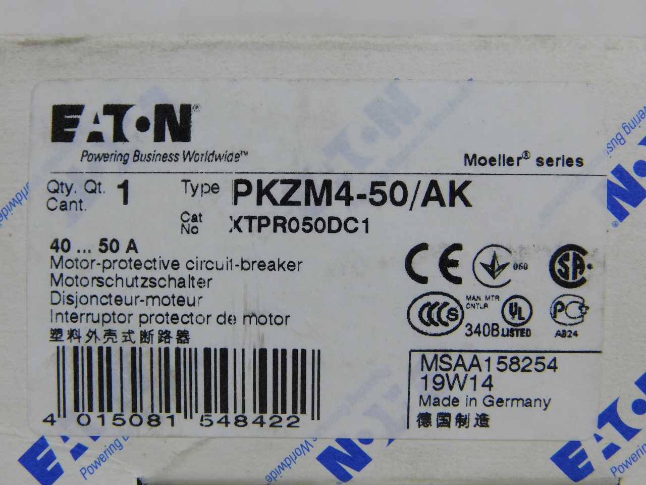 Quantity of 4x XTPR050DC1 Motor Operators - ELECTRIC MOTORS Quantity of 4x XTPR050DC1 Motor Operators - ELECTRIC MOTORS