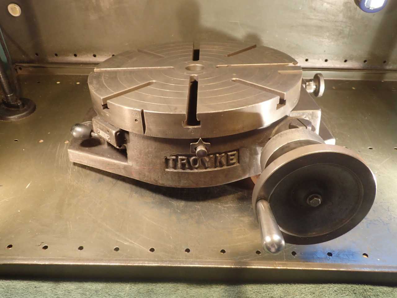 Troyke R-15 15" Horizontal Mill Milling Rotary Table: Indexed to 5 Seconds - END MILLS