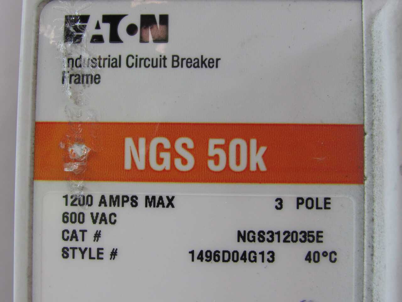 Quantity of 1x NGS312035E MCCB/Molded Case Circuit Breaker - CIRCUIT BREAKERS