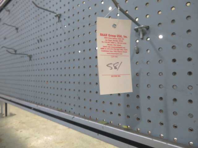 Pegboard on Work table Approx. 20' Long - MISCELLANEOUS