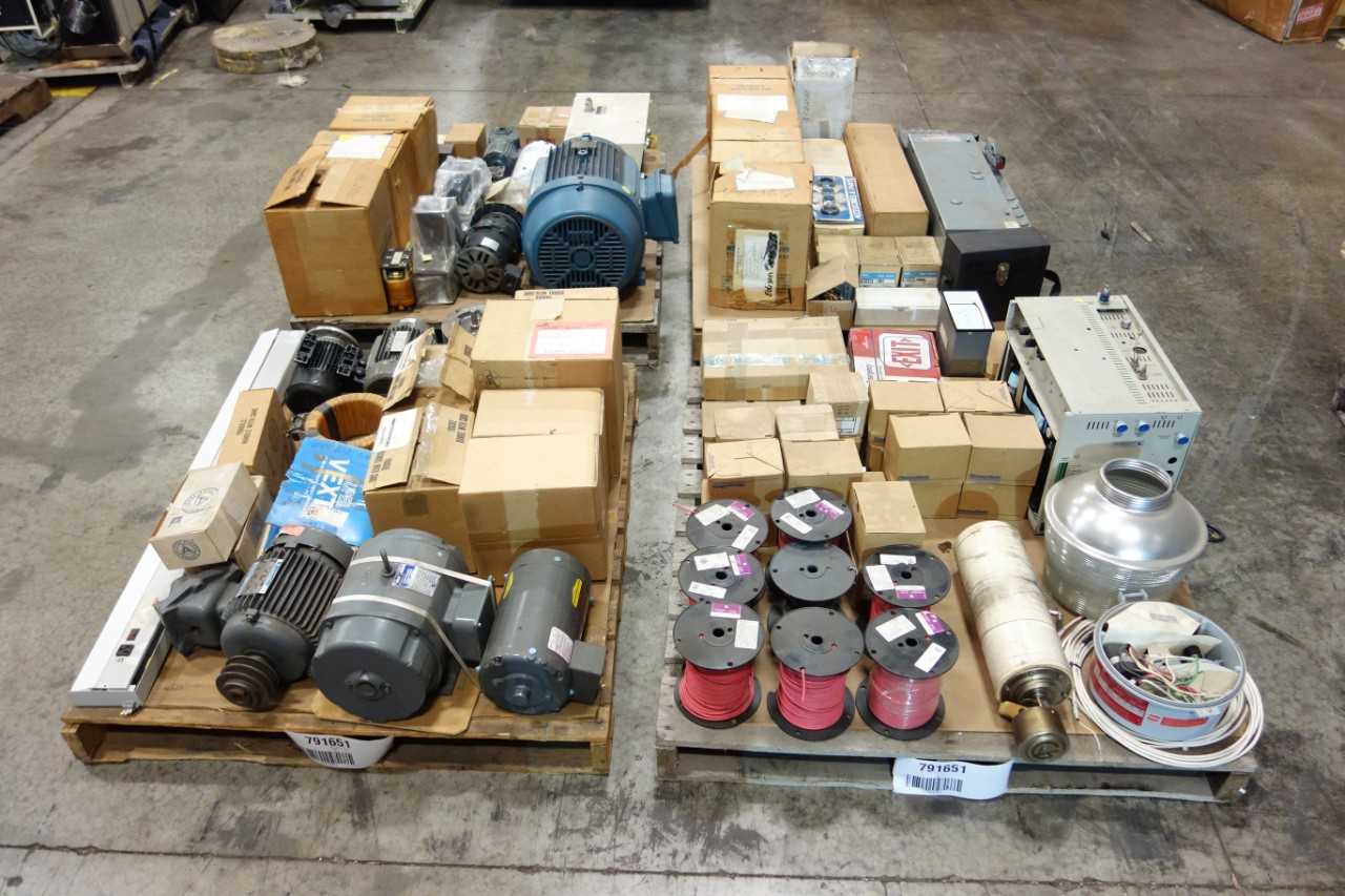 8 PALLETS OF ASSORTED ELECTRICAL - ELECTRICAL COMPONENTS